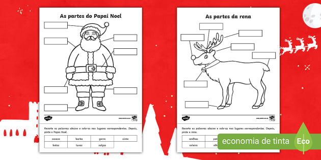 FREE! - Desenhos de Natal – Atividades de Colorir - Twinkl