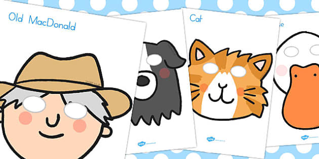 Old MacDonald Had a Farm Role Play Masks Old MacDonald Had a Farm Role Play Masks