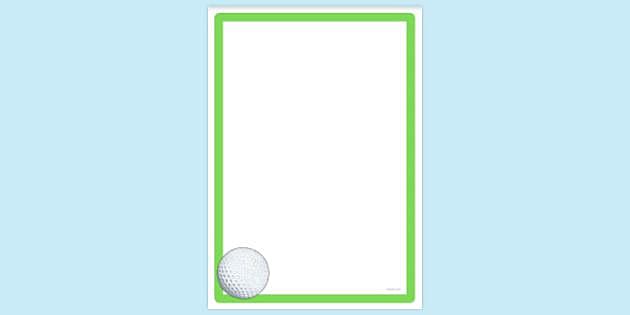 golf page borders