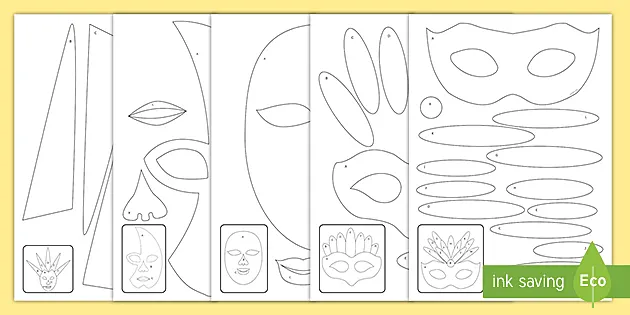 ANTIFACES DE CARNAVAL de ACTIVITIES AND TUTORIAL KITS 