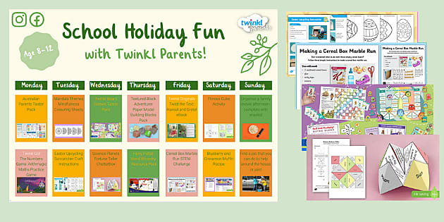 Free School Holiday Fun with Twinkl Parents - Twinkl