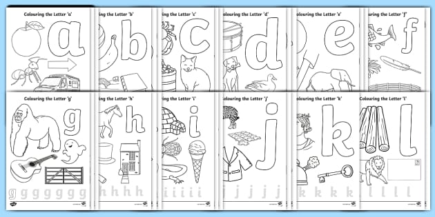 Alphabet Coloring Pages Resource Pack (Teacher-Made)