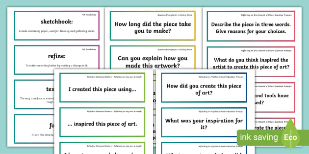 LKS2 Art Language: Discussion Prompt Pack (teacher made)