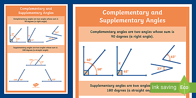 complementary angles in real life