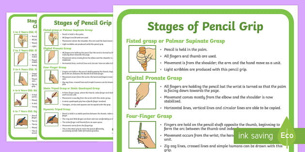 North Hastings Children's Services - Ashley shares with us the different  stages of Teaching the Pencil Grip. Three stages: 1. Palmar Grasp – The one  where the child grabs objects with their