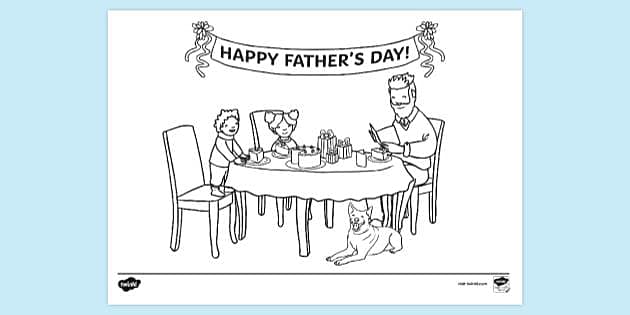 FREE! - Happy Father's Day Colouring Pages | Colouring Sheets