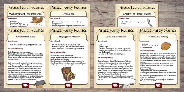 pirate party games