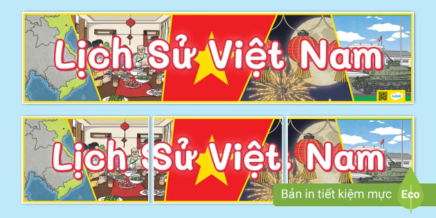 FREE! - Banner Lịch Sử Việt Nam (teacher made)