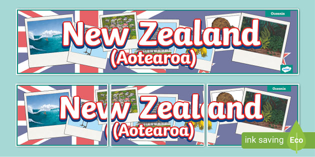 KS2 New Zealand Display Banner - Twinkl - Geography - Twinkl