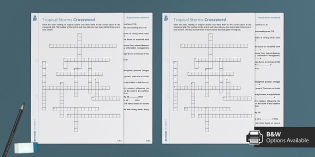Tropical Storms Crossword Geography Beyond Secondary