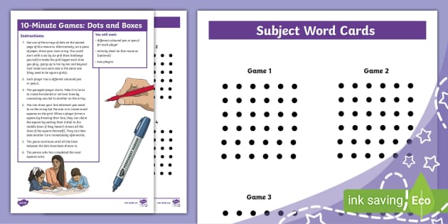 10 Minute Games Dots And Boxes