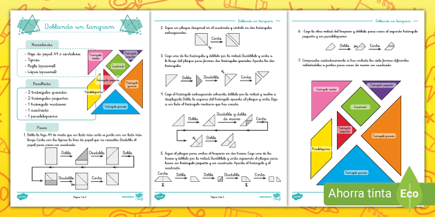 Tangram deals de papel