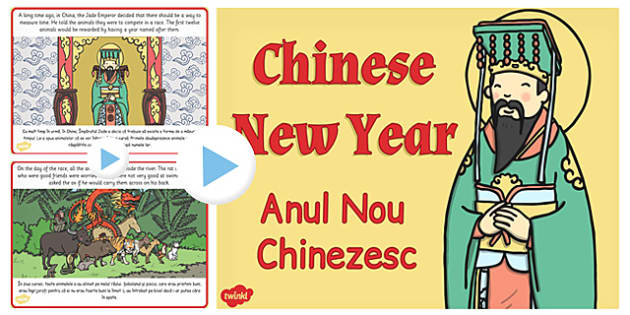 Chinese New Year Story PowerPoint EAL Romanian Translation - eal