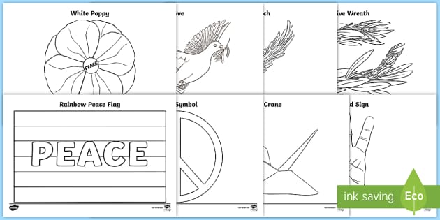 World Day of Peace Coloring Pages (Teacher-Made) - Twinkl