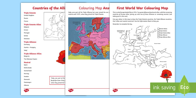 The First World War Activity Sheets Resource Twinkl
