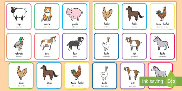 Farm Animal Sounds With Pictures Te Reo Māori - Twinkl NZ