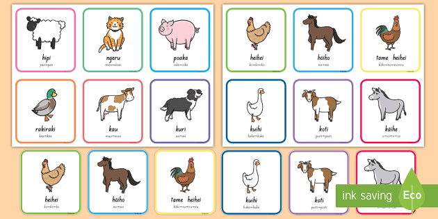 Farm Animal Sounds With Pictures Te Reo Māori - Twinkl NZ
