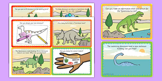 Challenge Cards Dinosaur Park (teacher made)