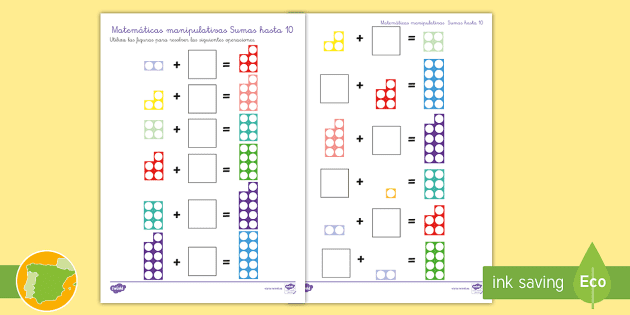 Numicon Flashcards conteo/Números De Matemáticas///KS1/Preescolar educar en casa/Sen/Autismo 