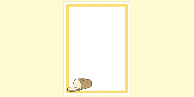 FREE! - Simple Blank Bread Page Border | Page Borders | Twinkl