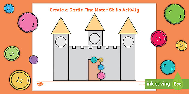 Create a Castle Fine Motor Skills Activity (teacher made)