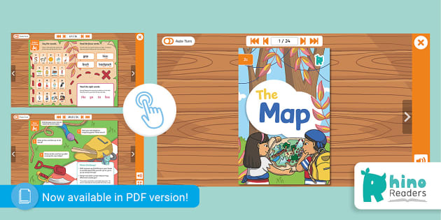 Level 2c Decodable Readers: The Map - Twinkl