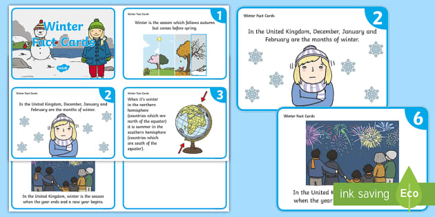 Winter Facts for Kids, Teaching Wiki