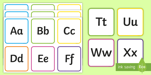 alphabet flash cards printable black and white pdf english