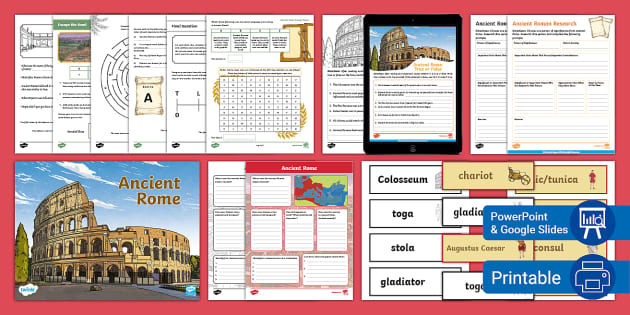 Ancient Rome Teaching Pack For 3rd-5th Grade (teacher Made)