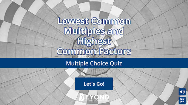 Lowest Common Multiple In Prime Factor Form