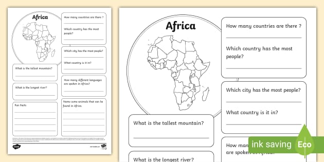 Africa Fact File Template African Countries Twinkl   T G 1664273192 Africa Fact File Template Ver 1 