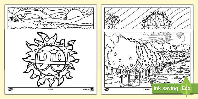 Art Therapy Colouring Pages to Print - Mindfulness | Twinkl
