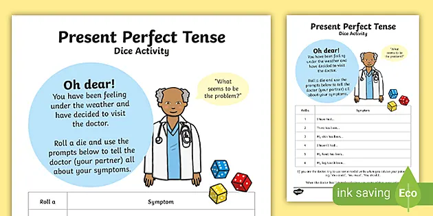 ELL Present Perfect Verbs Game (Teacher-Made) - Twinkl