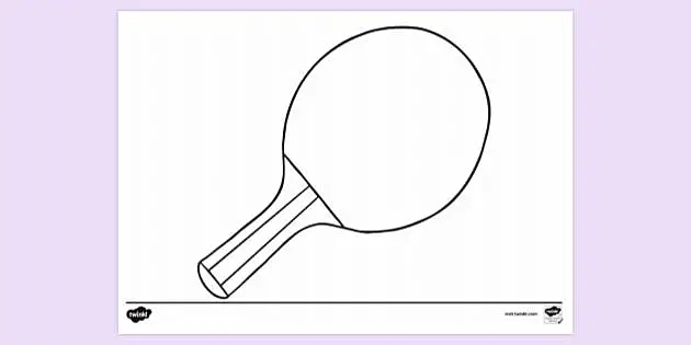 Single one line drawing ping pong paddle. Tennis game racket competition,  play equipment. Table tennis handle rubber, club sporting game. Swirl curl  style. Continuous line draw design graphic vector 23650944 Vector Art
