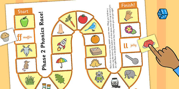 Self-Checking Phase 2 Board Game - Twinkl