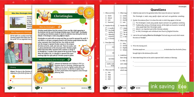 lks2-christingles-differentiated-reading-comprehension