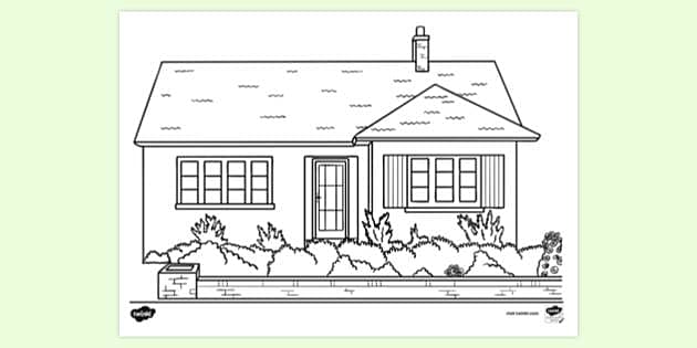 FREE! - House Colouring Pages | Colouring | Colouring Sheets