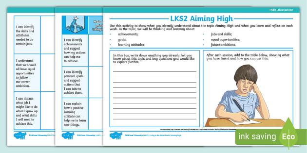 Aiming High LKS2 Assessment Table (teacher made) - Twinkl