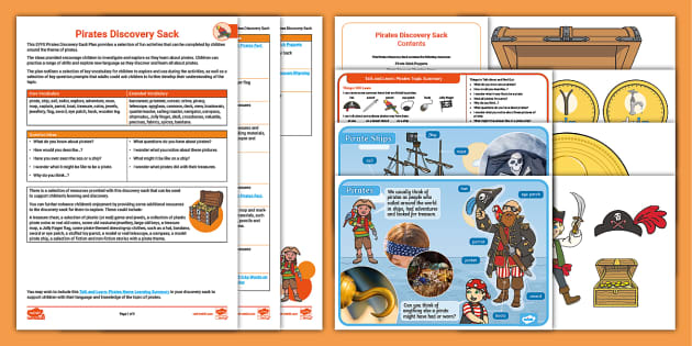 EYFS Pirates Discovery Sack Plan and Resource Pack | Twinkl