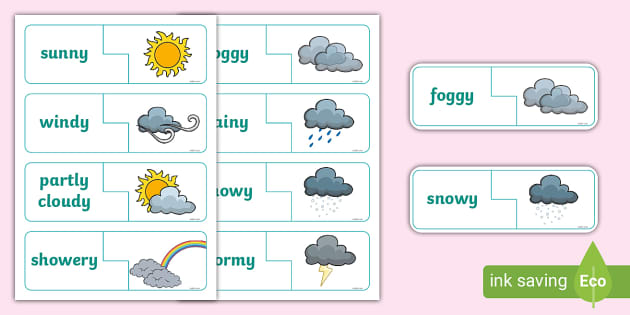 weather types for kids