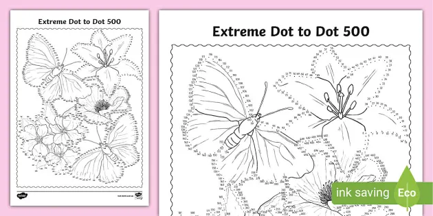 Extreme Dot To Dot Activity Count To 1000 Teacher Made