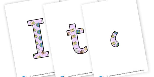 Map Lettering Free Map - display lettering