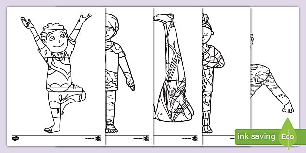 Yoga coloring page | Free Printable Coloring Pages