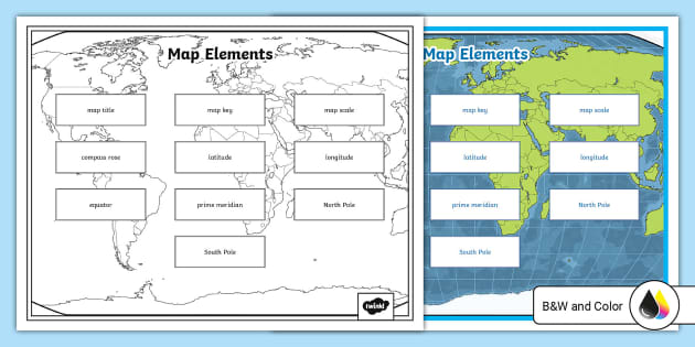 Sixth Grade Map Elements Vocabulary - Map Elements Vocabulary Mat Us Ss 1699320016 Ver 1