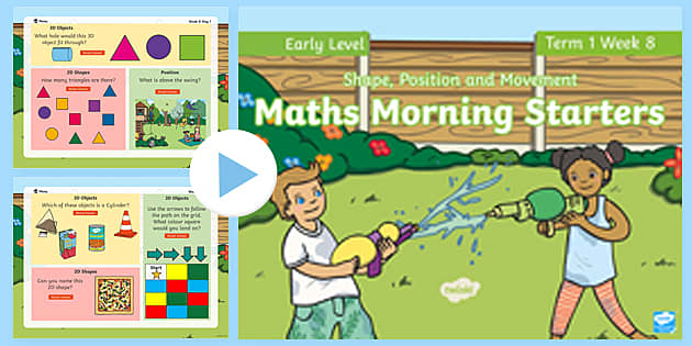 Maths Morning Starters Early Level: Term 1 Week 8 PowerPoint