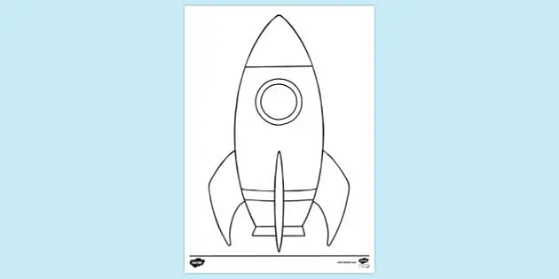 Rocket Drawing line art vector illustration for coloring book. Cartoon  Spaceship drawing for coloring book for kids and children. Sketch art  drawing for colouring book. 9275627 Vector Art at Vecteezy