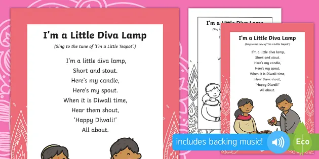 Diwali I M A Little Diva Lamp Song Lyrics