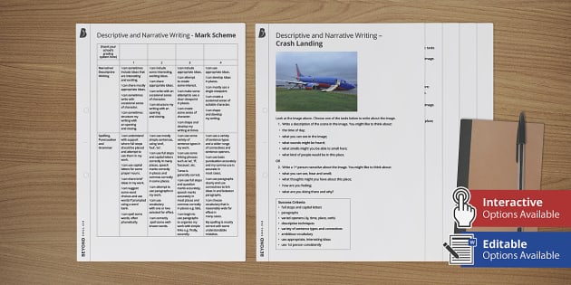descriptive writing assessment year 8