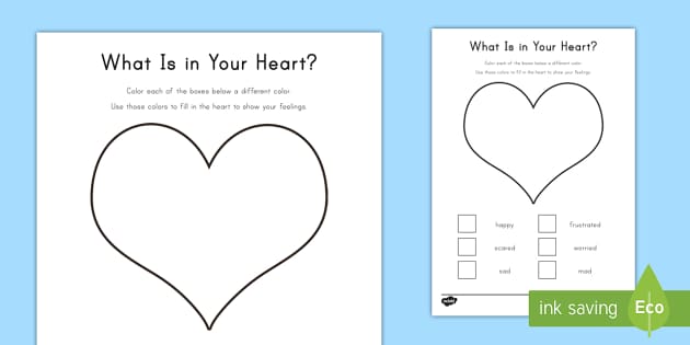 Color Your Feelings Worksheet / Activity Sheet - Grieving