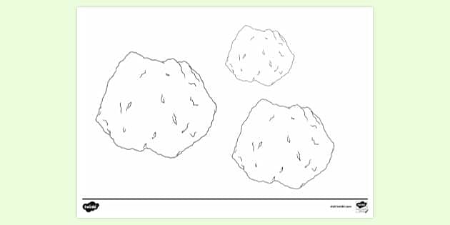 rocks coloring pages